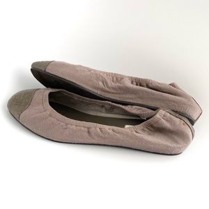 NEW Handmade Mocha Brown Cotton & Genuine Leather Loafers NYC Designer